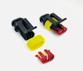 Разъем двух контактный. Литье на ТПА